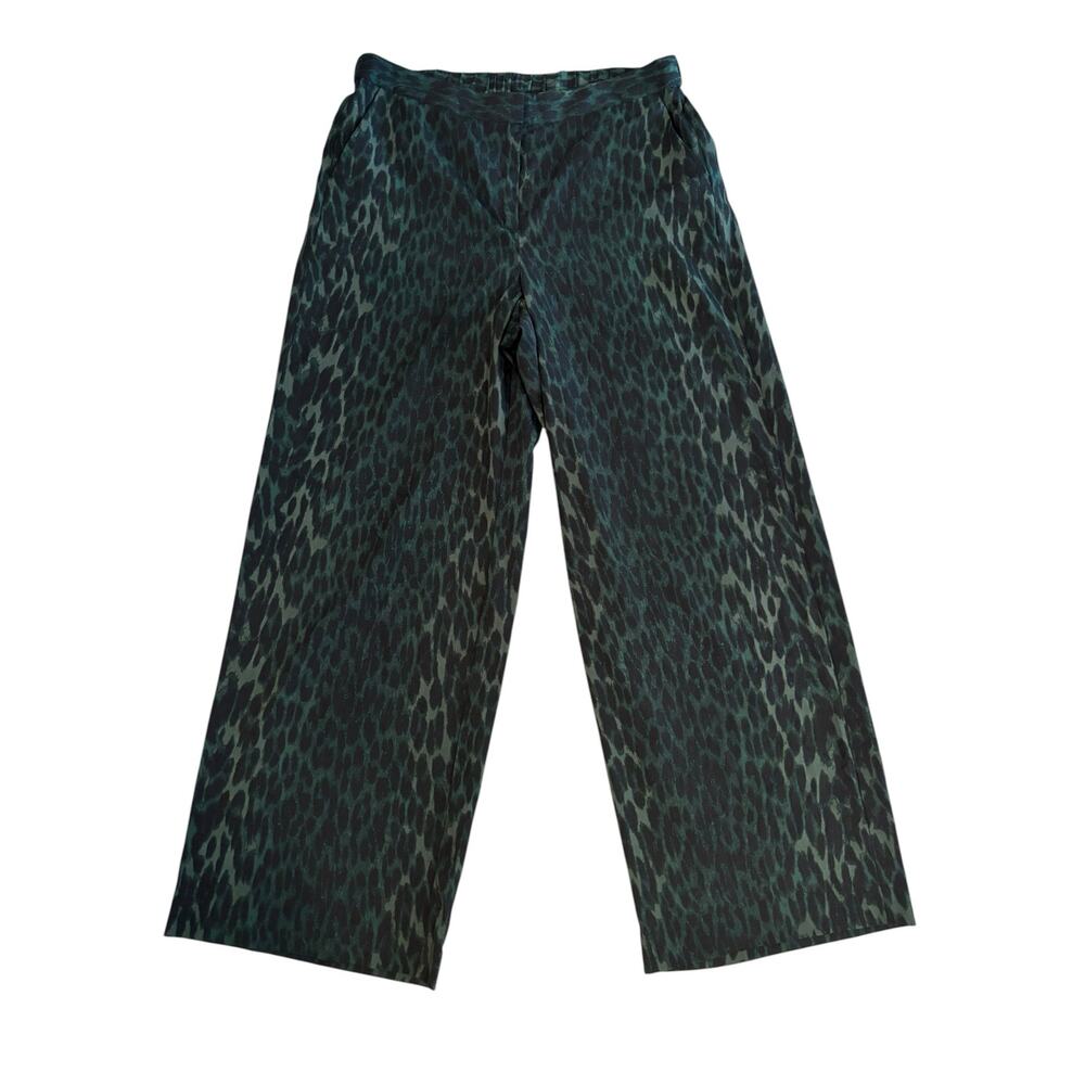 VINCE CAMUTO WIDE LEG ANIMAL PRINT PANTS TROUSERS SIZE 14 PLUS - Picture 2 of 7